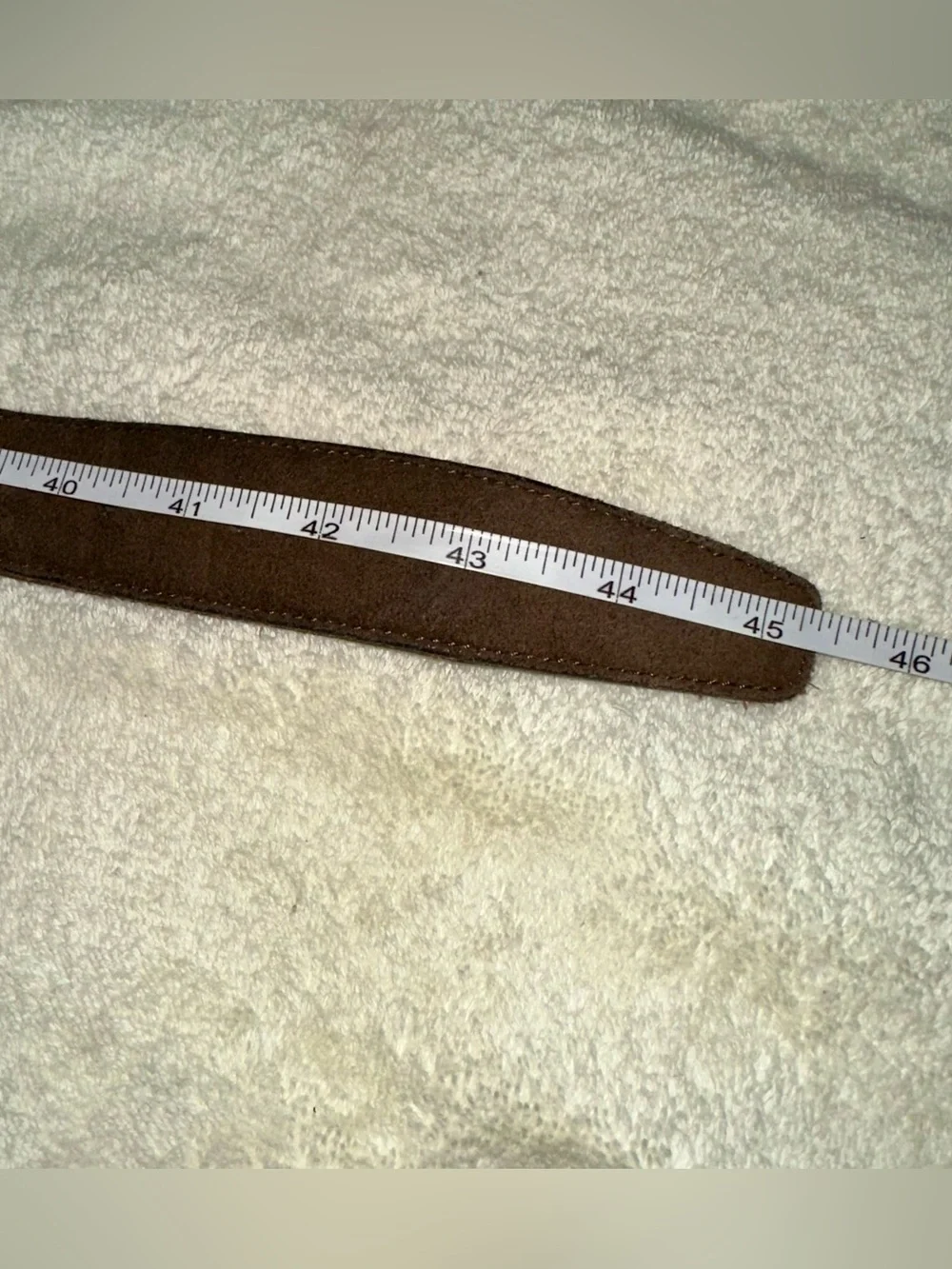 Brooks Brothers Brown Suede Belt 38 Men Made in Italy Silver Brass Buckle